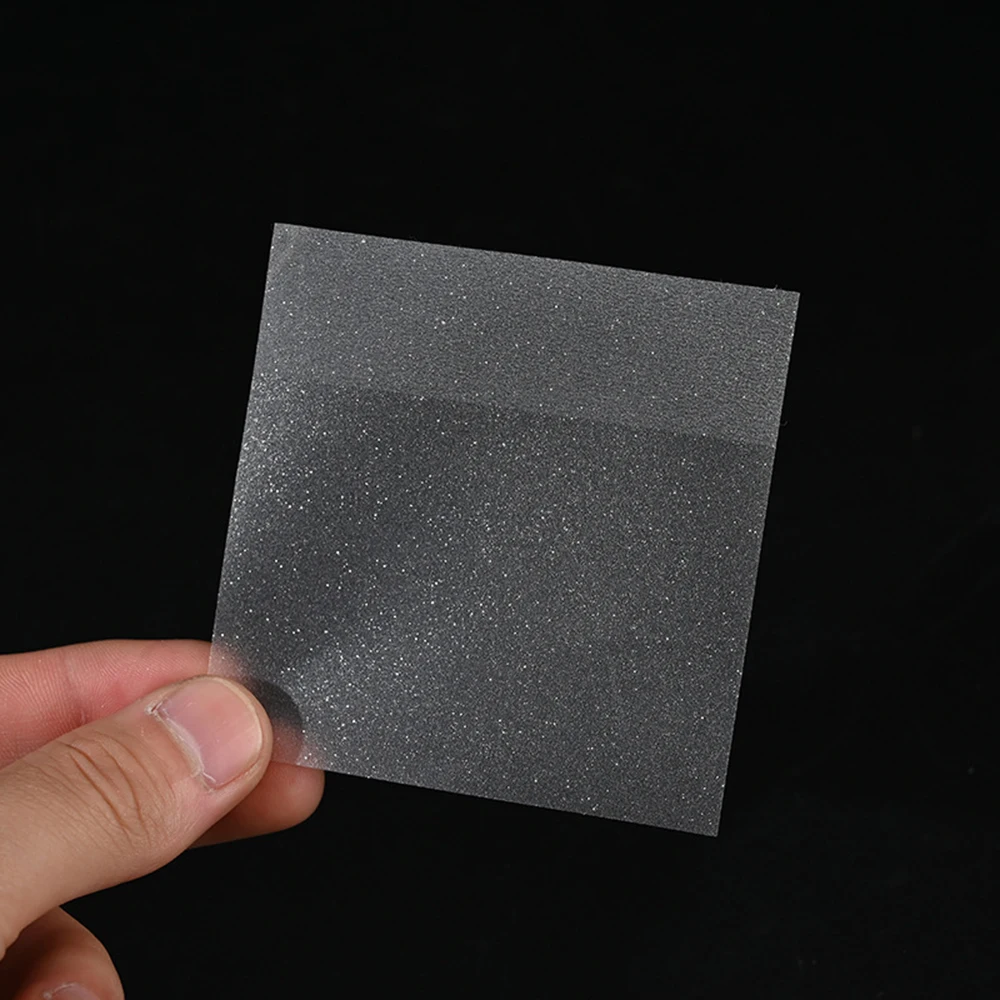 50 Sheets Shiny Glitter Transparent Sticky Notes for School Student Note-taking