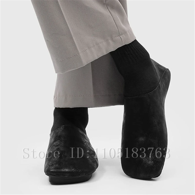 Mocassini con punta quadrata da uomo di nuova moda Design di nicchia Slip On Flats Scarpe singole casual comode e alla moda