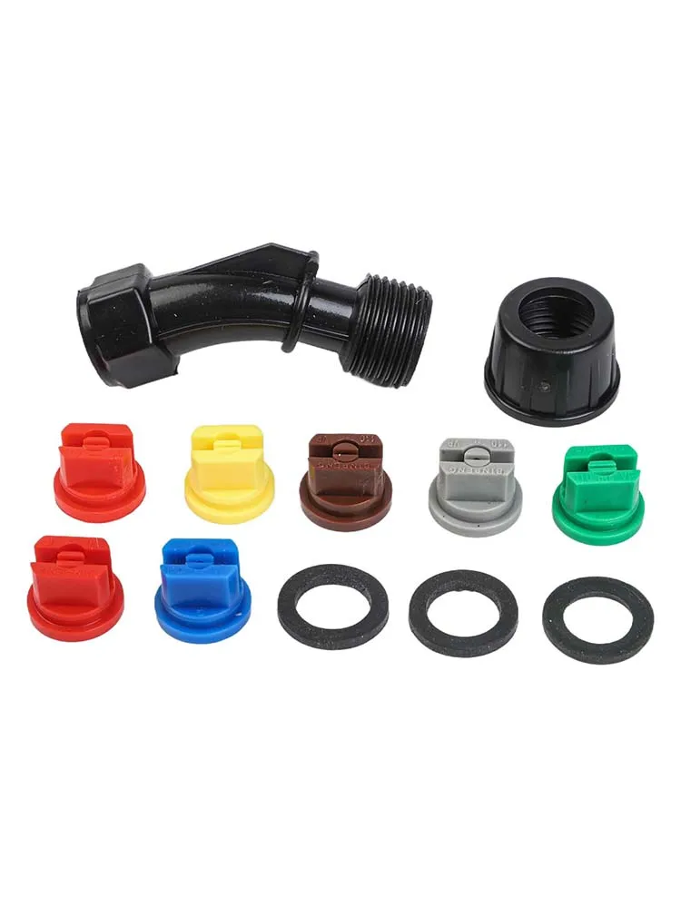 Hogedruksproeier Ventilatormondstuk voor hogedrukreinigeronderdelen 7-delige set Multifunctionele tuingazonrugzaksproeier