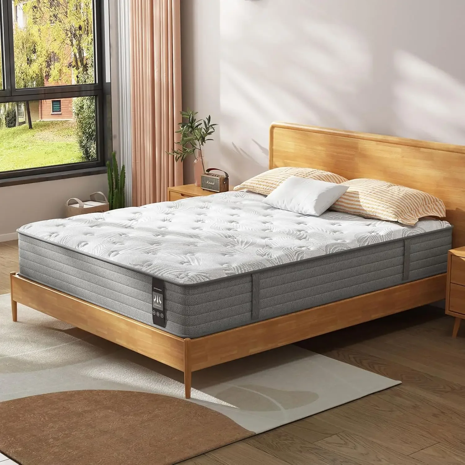 Pocket Spring, Soft & Comfortable Medium Firm Mattress, Motion Isolation, Pressure Relief, CertiPUR-US Certified