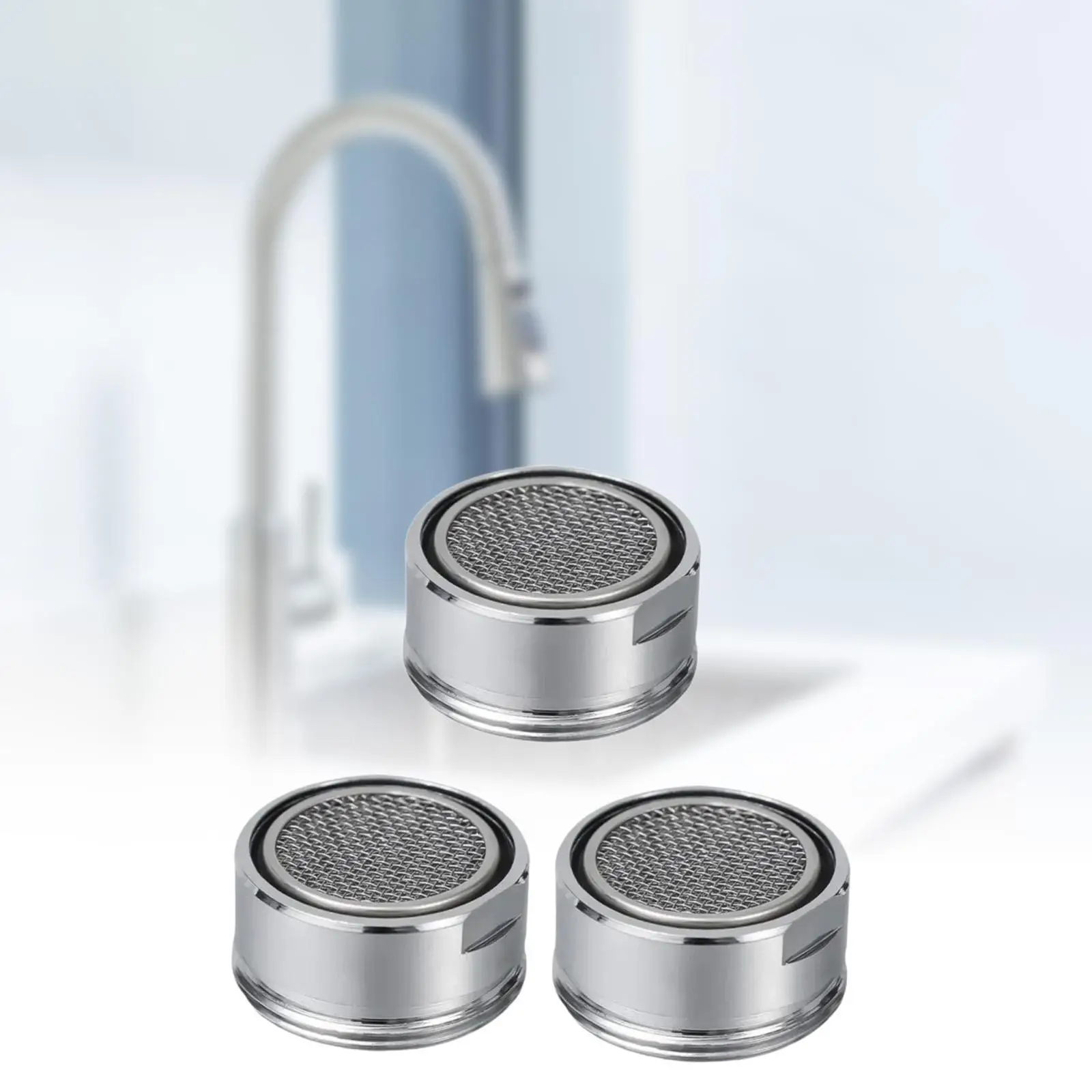 3x Faucet Aerator Regular Standard Replacement Parts for Apartment Bathroom