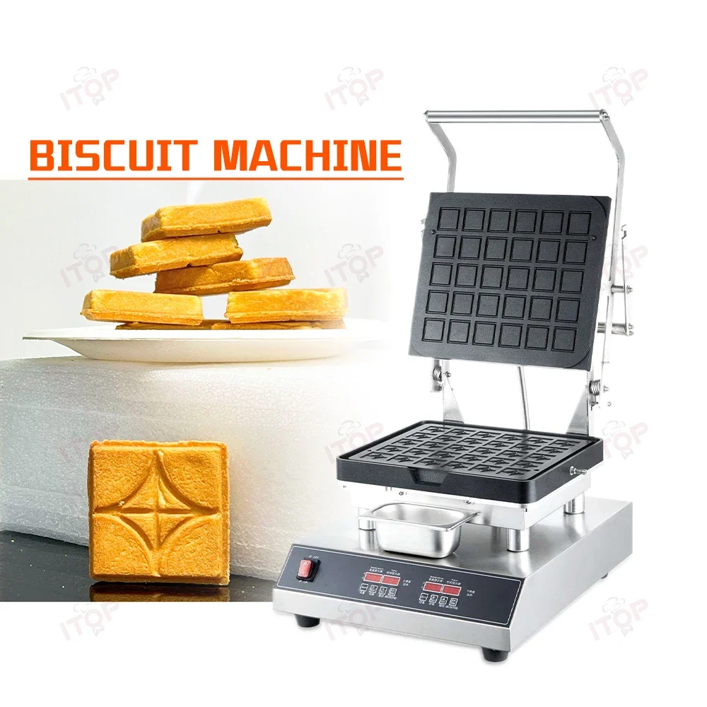 

Restaurant Construction-grade Wafer Biscuit Press Forming Maker Replaceable Baking Pan Tartlet Machines With Heating Component