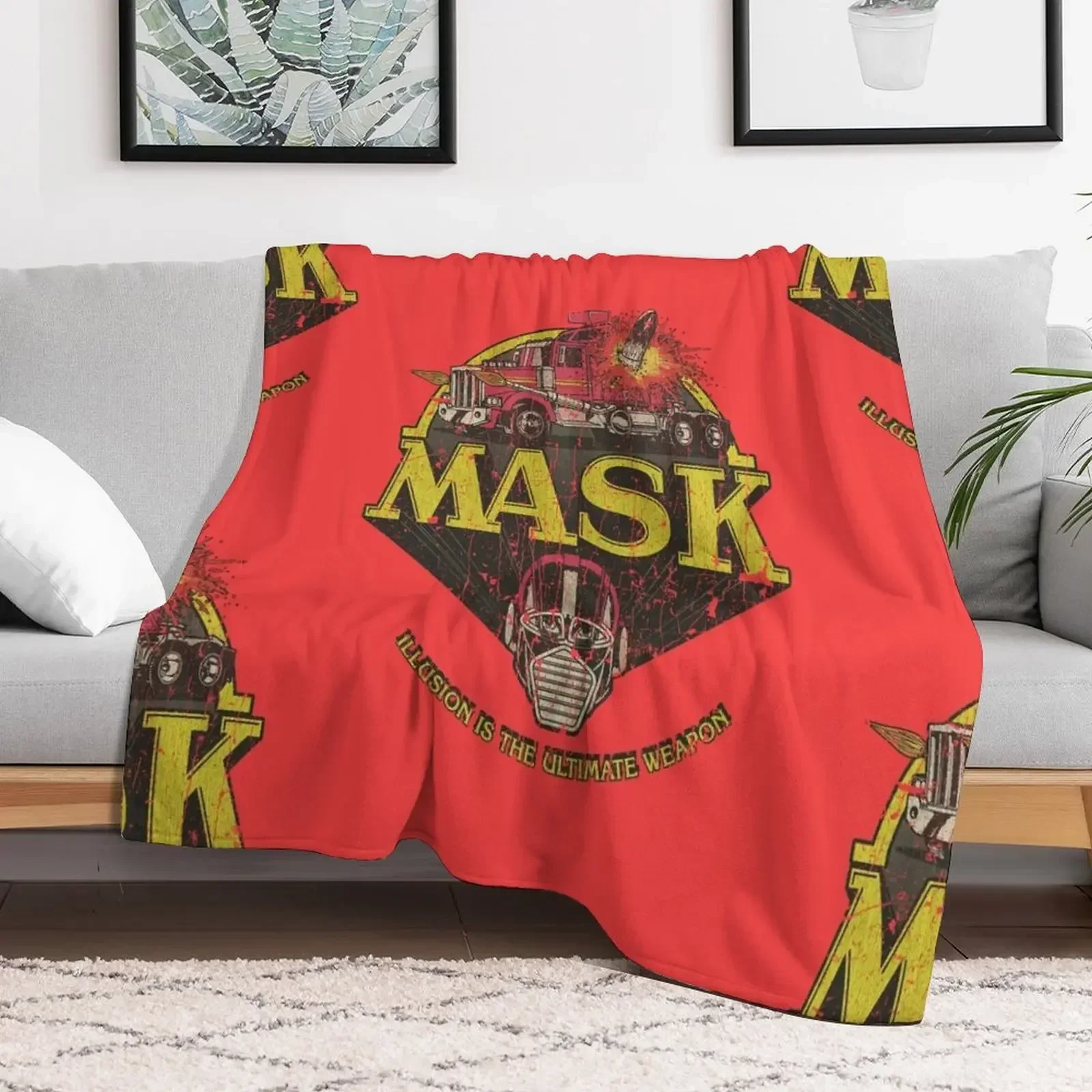 

M.A.S.K. - Mobile Armored Strike Kommand 1985 Throw Blanket Bed Fashionable Personalized Gift Blankets