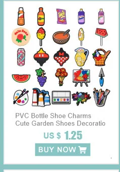 Cute Shoe Charms PVC Shoe Decorations Accessories for Clogs Sandals Wristband DIY
