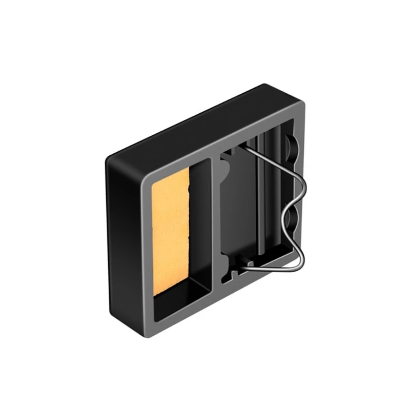 แบบพกพาโลหะผู้ถือเหล็กบัดกรีขาตั้งผู้ถือทำความสะอาดฟองน้ำ SOLDER TIP Slots SOLDER TIP เครื่องมือทำความสะอาด