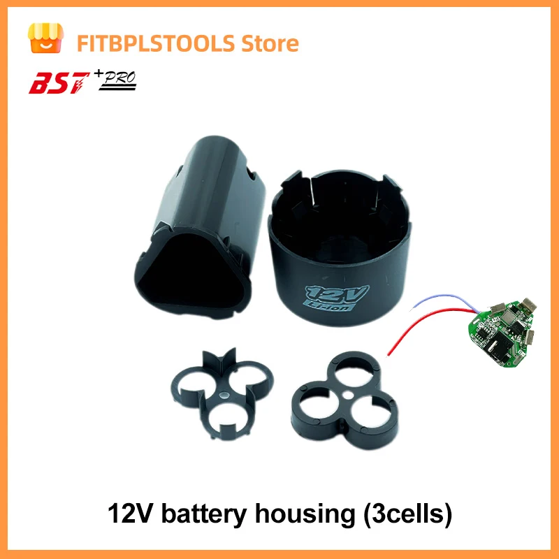 3S 12V DC Điện Dụng Cụ Tay Lithium Máy Khoan Công Suất Pin Li-ion Ban Bảo Vệ BMS 20A Mạch 18650 Gói ốp Lưng Vỏ Bracke