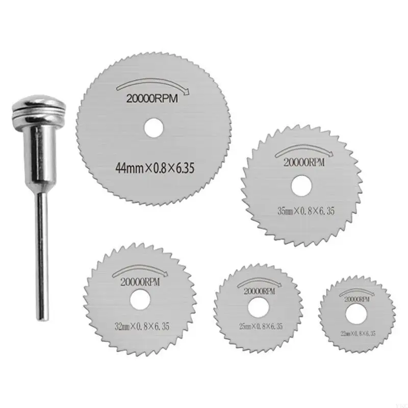 6peeces HSS Rutch Disc Tool для роторного инструмента Plastic и Aluminum Projects Y4QC