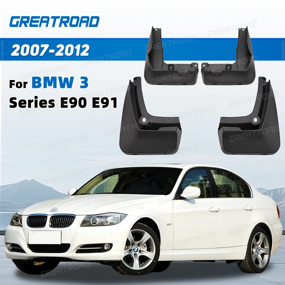 

4Pcs Splash Guard Set For BMW 3 Series E90 E91 2007-2012 Car Mud Flaps Fender Guards Easy Install Auto Accessories