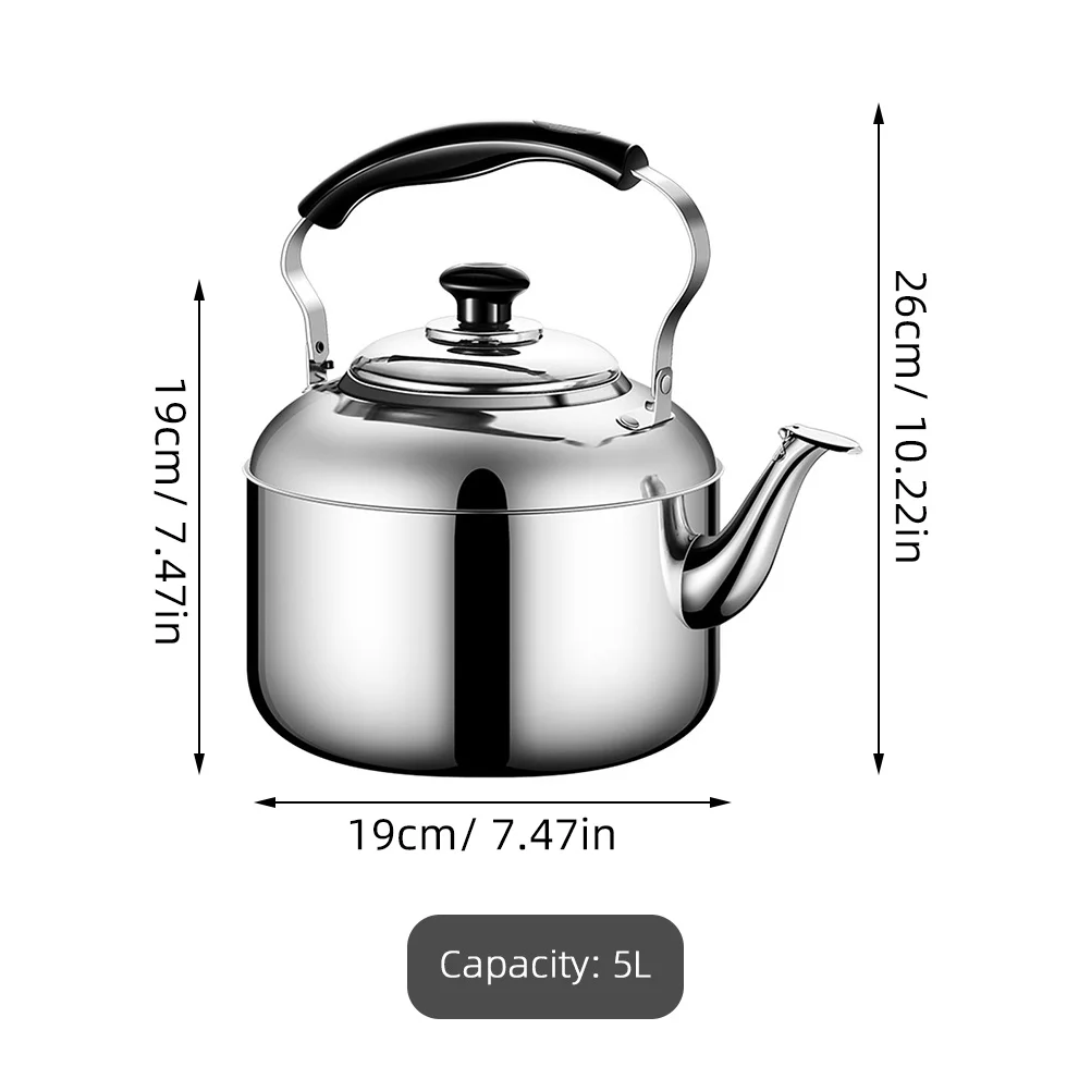 Whistling Tea Kettle Boiling Water Pot Stovetop Stainless Water Kettle Singing kettle teapot Stovetop Kettles Kitchen Supplies