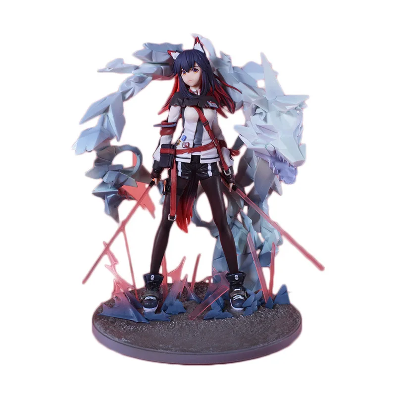 Latest Hinge Tactical Girl Wolf Model With Double Sword And Wolf Spirit Detailed Animation Collectible Display Toy Figure