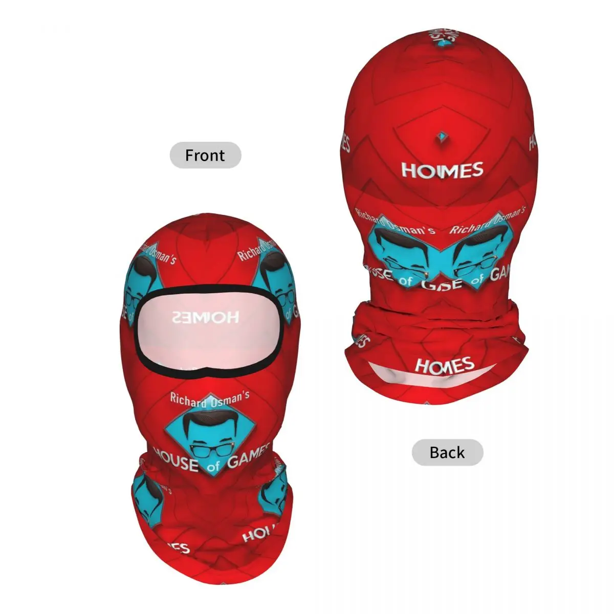 Richard Osman's House Of Gam Breathable Thin Balaclava Full Face Mask Sun Protection Neck Gaiter For Motorcycle Fishing Outdoor