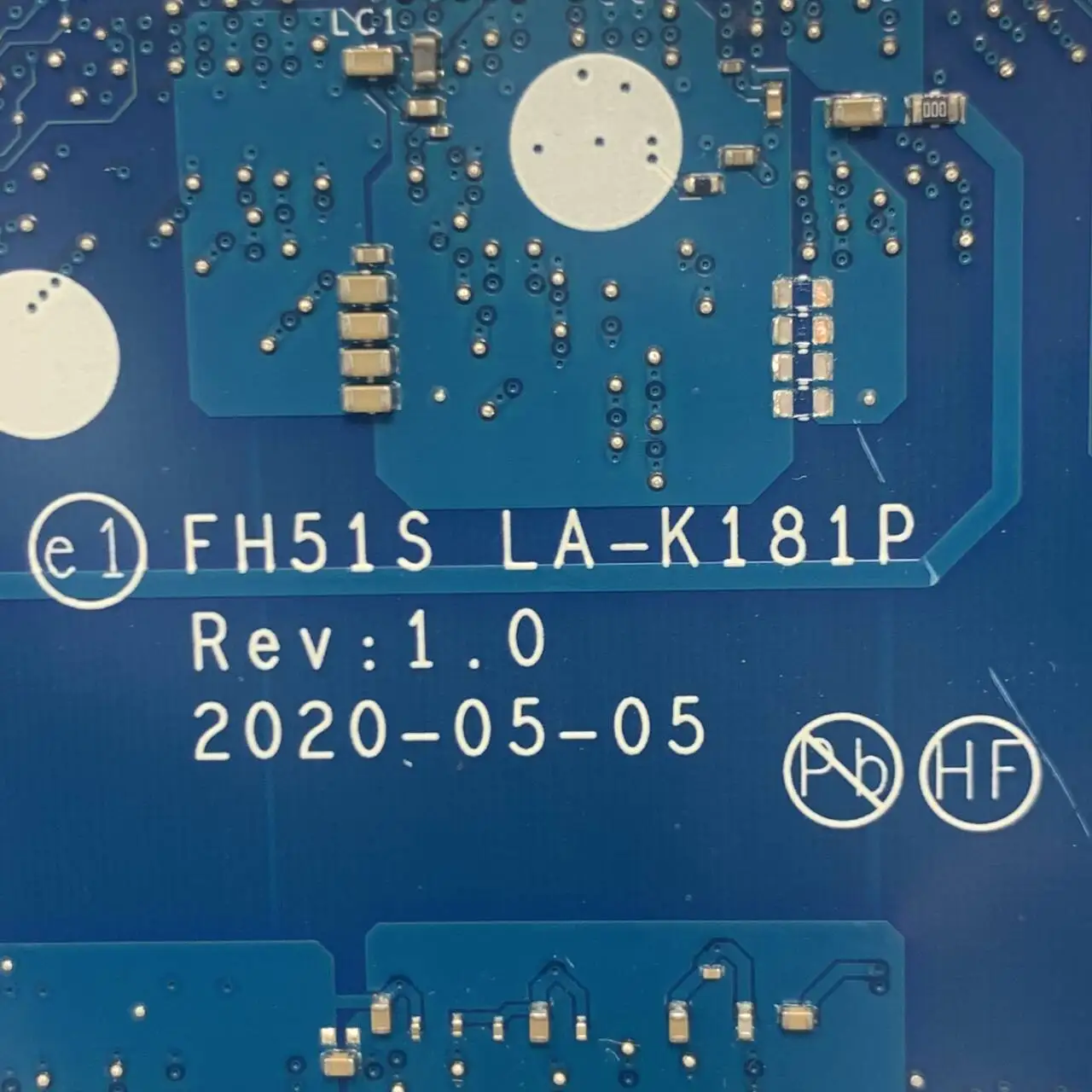 

FH51S LA-K181P Mainboard For Acer Nitro 5 AN515-44 Laptop Motherboard With CPU R5 / R7 / GPU GTX1650 4G / NBQ9G11001 Test OK