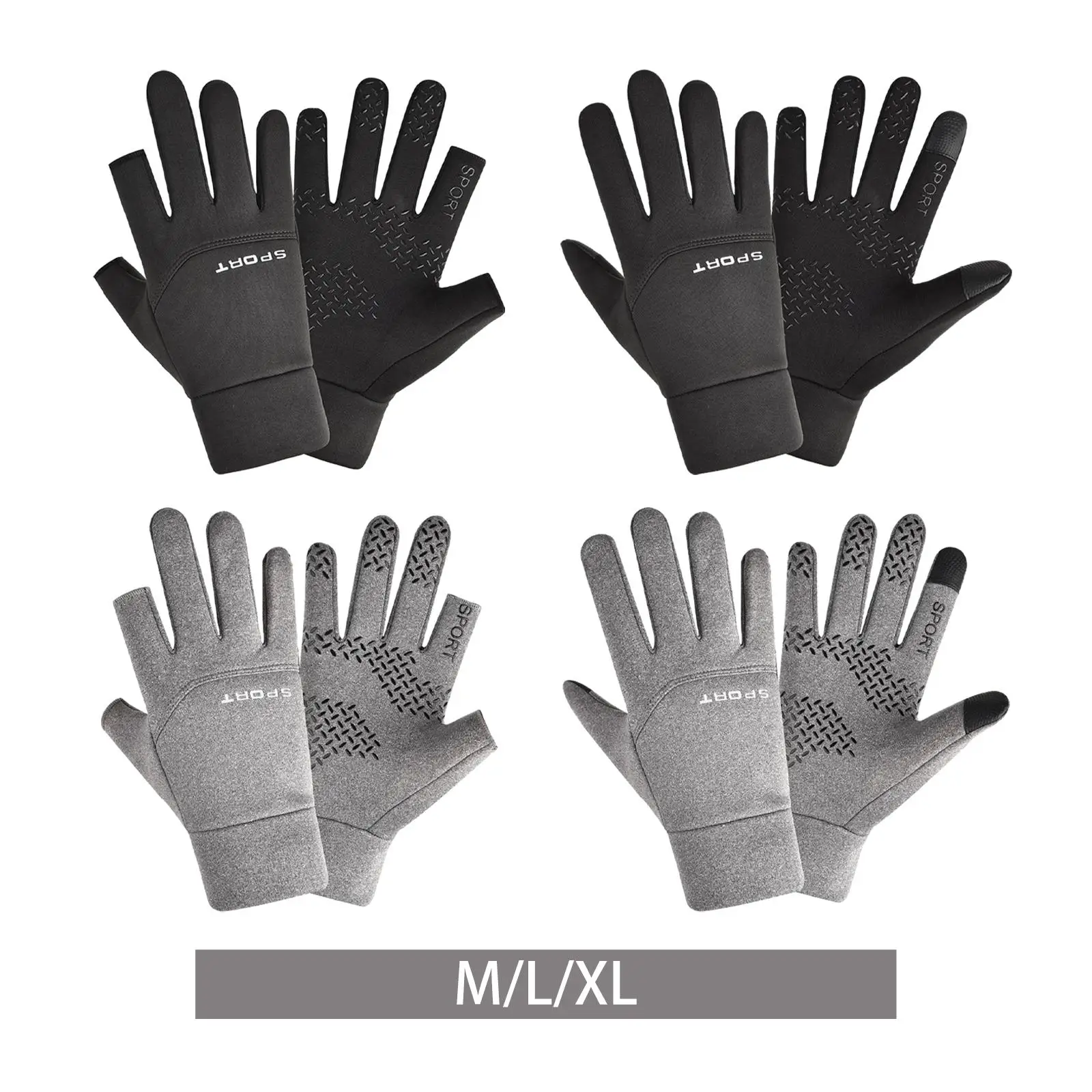 Mittens Touch Screen Warm Cycling Men Winter Gloves Warm Fall Autumn Riding Scooter Camping Gloves for Work Camping Driving