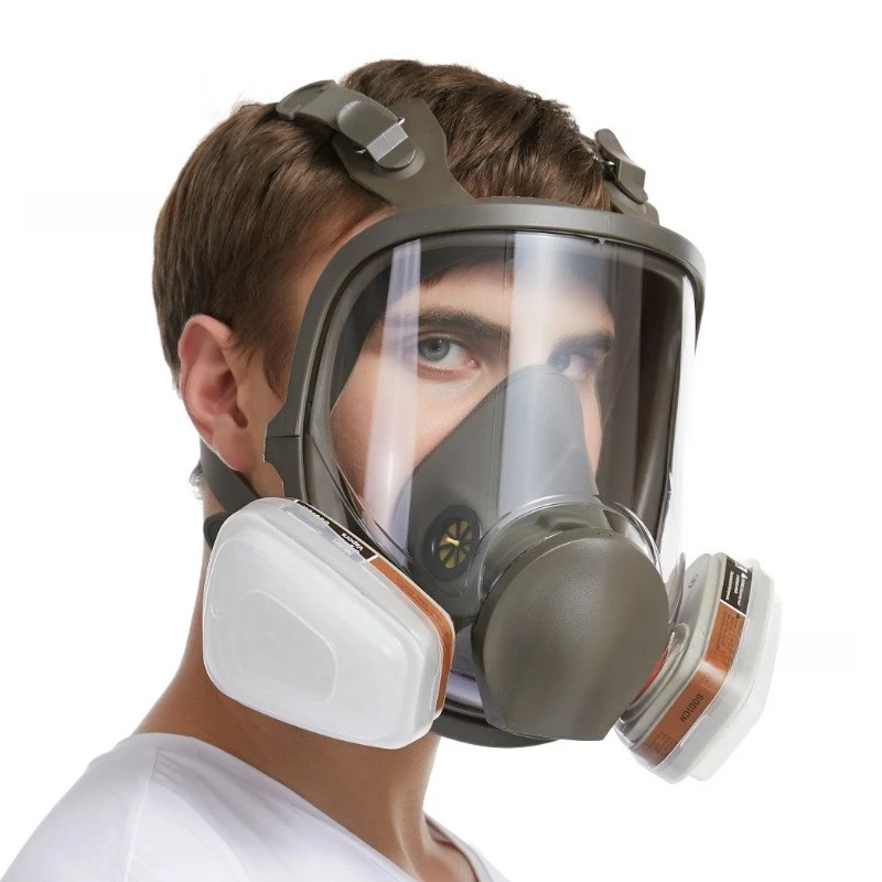

Gas mask spray paint chemical pesticide full mask 6800 fire big vision silicone gas full mask