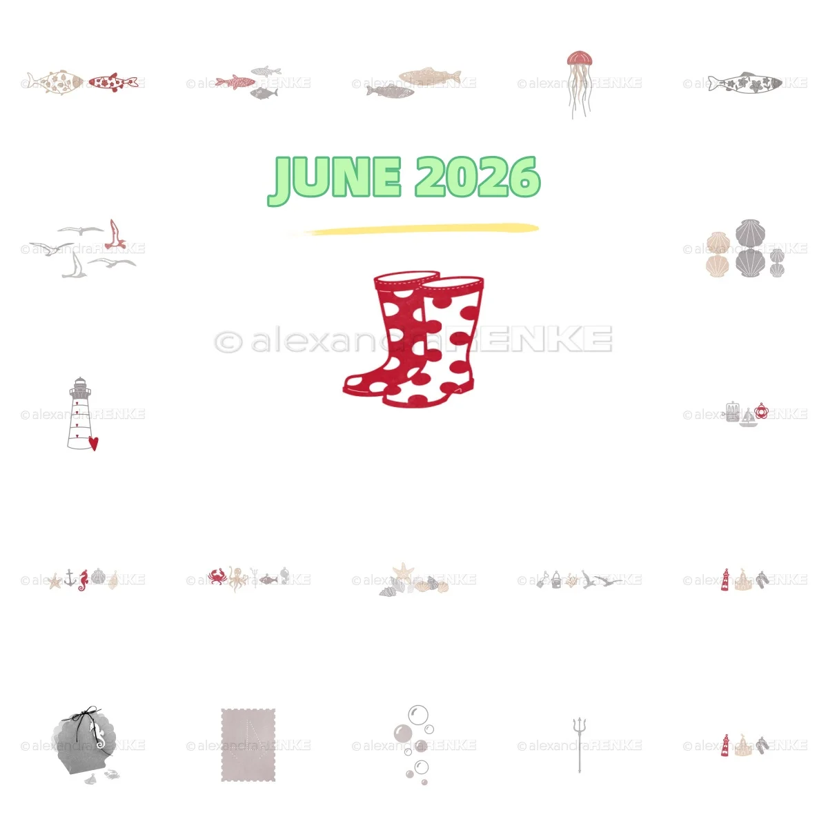 July 2026 Ocean Mini Shell Lighthouse Jellyfish Fish Metal Cutting Dies For DIY Decorating Scrapbook Card Embossing Craft New