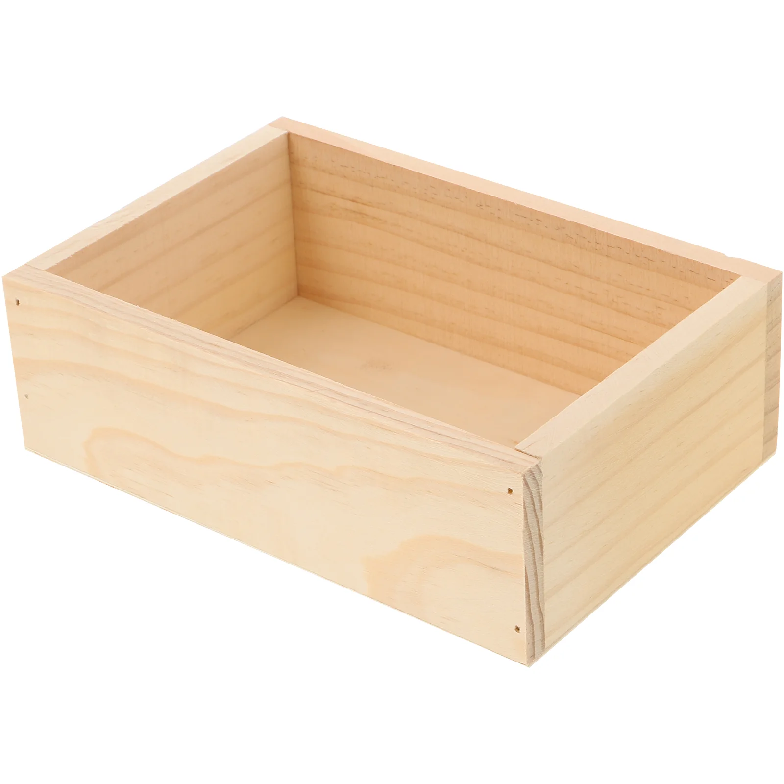 Storage Boxes Wooden Pot Succulent Plant Pots Rectangle Rectangular Flowerpot Bamboo