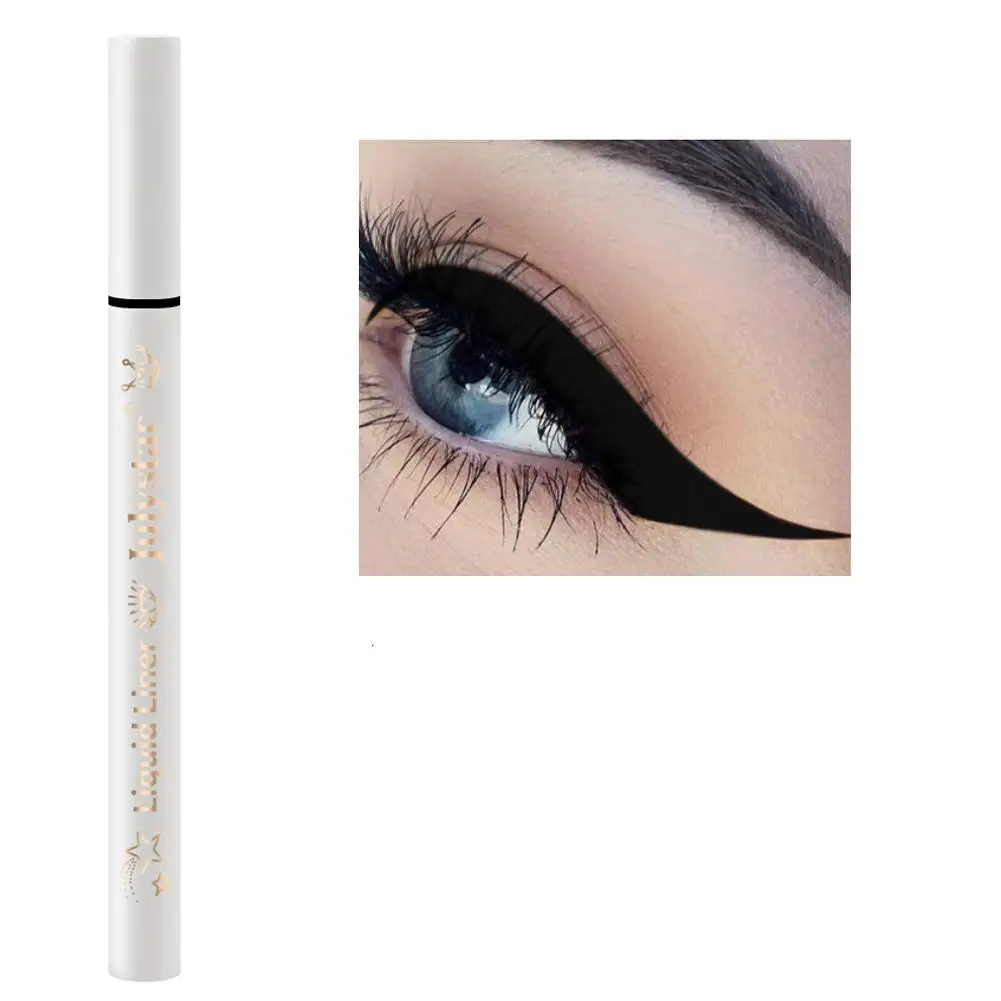 Wasserdichter Regenbogen matt bunte flüssige Eyeliner Bleistift Make-up Farbe Eyeliner weiß oben Stift machen Kosmetik rosa lange Lasti r6k5