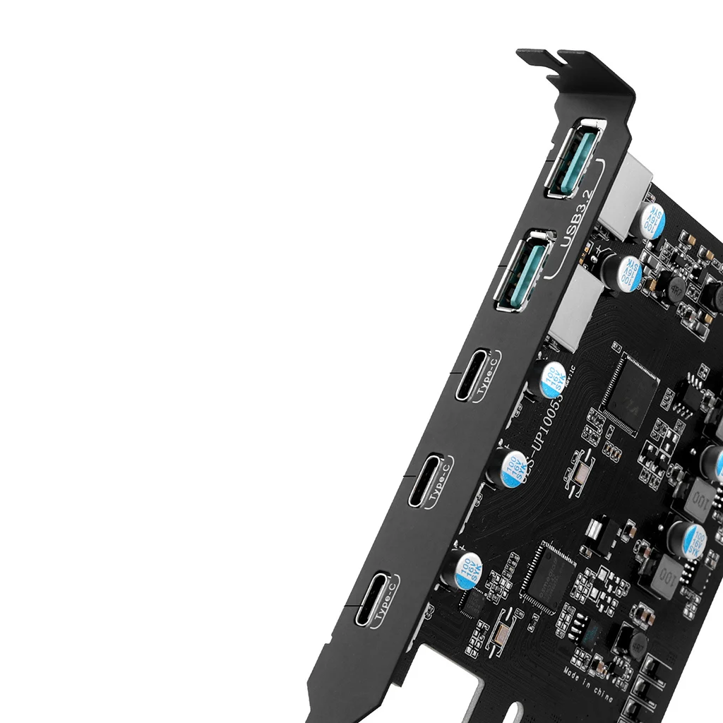 Card PCI-e To USB3.2 Gen 2 7/5/4 Cổng Thẻ Card PCI Express Adapter USB Loại C C Loại E 19Pin Đầu Thẻ Nhớ Mở Rộng
