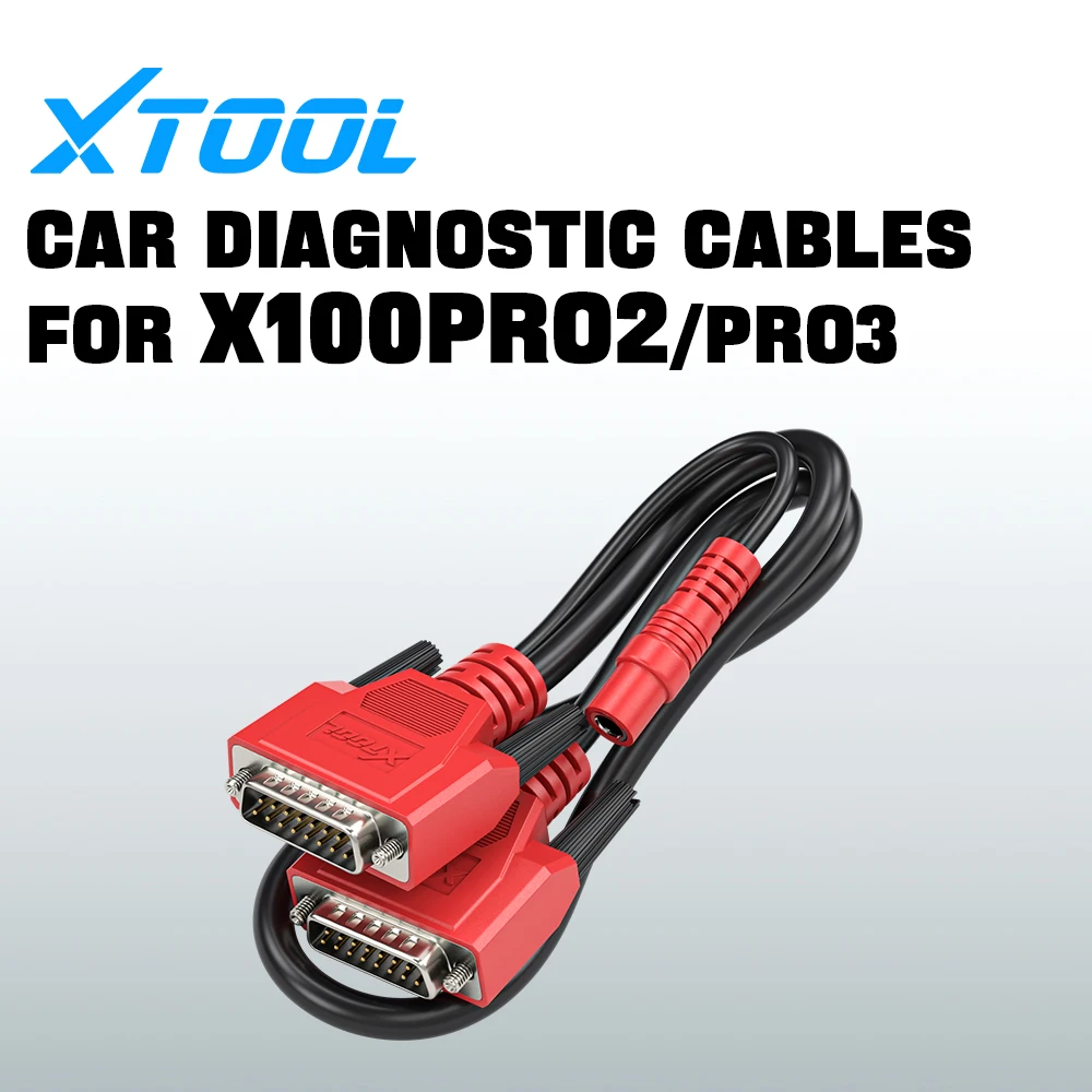 XTOOL Car Diagnostic Cables For X100PRO2/PRO3 16pin OBDII Adapter Work With D7 D8 D9 IP616 IP608 IP819 IK618 X100PAD3 X100 MAX