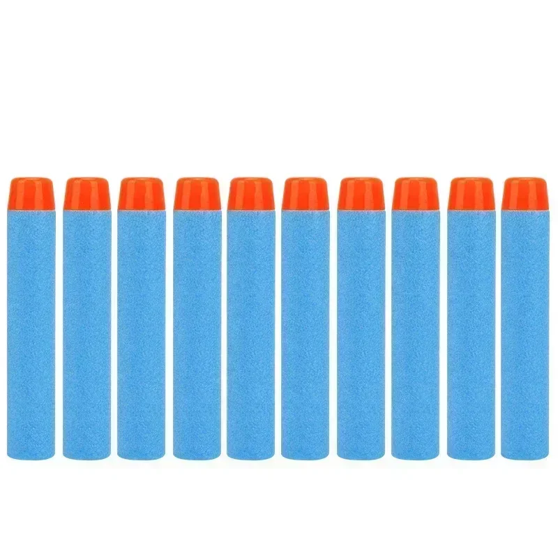 스카이 블루 솔리드 라운드 헤드 총알 7.2cm N-스트라이크 엘리트 시리즈 블래스터용 폼 EVA 리필 다트 어린이 장난감 총 액세서리