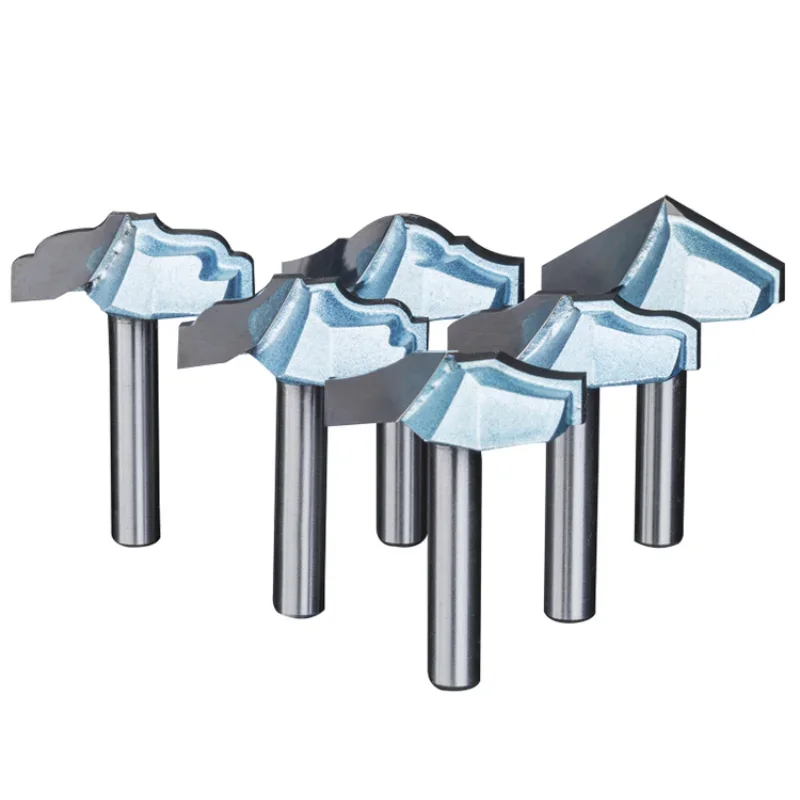 1/4 Handle Woodworking Tool Tungsten Carbide Milling Cutter Use for Trimming Engraving Machine Slotting Router Bit