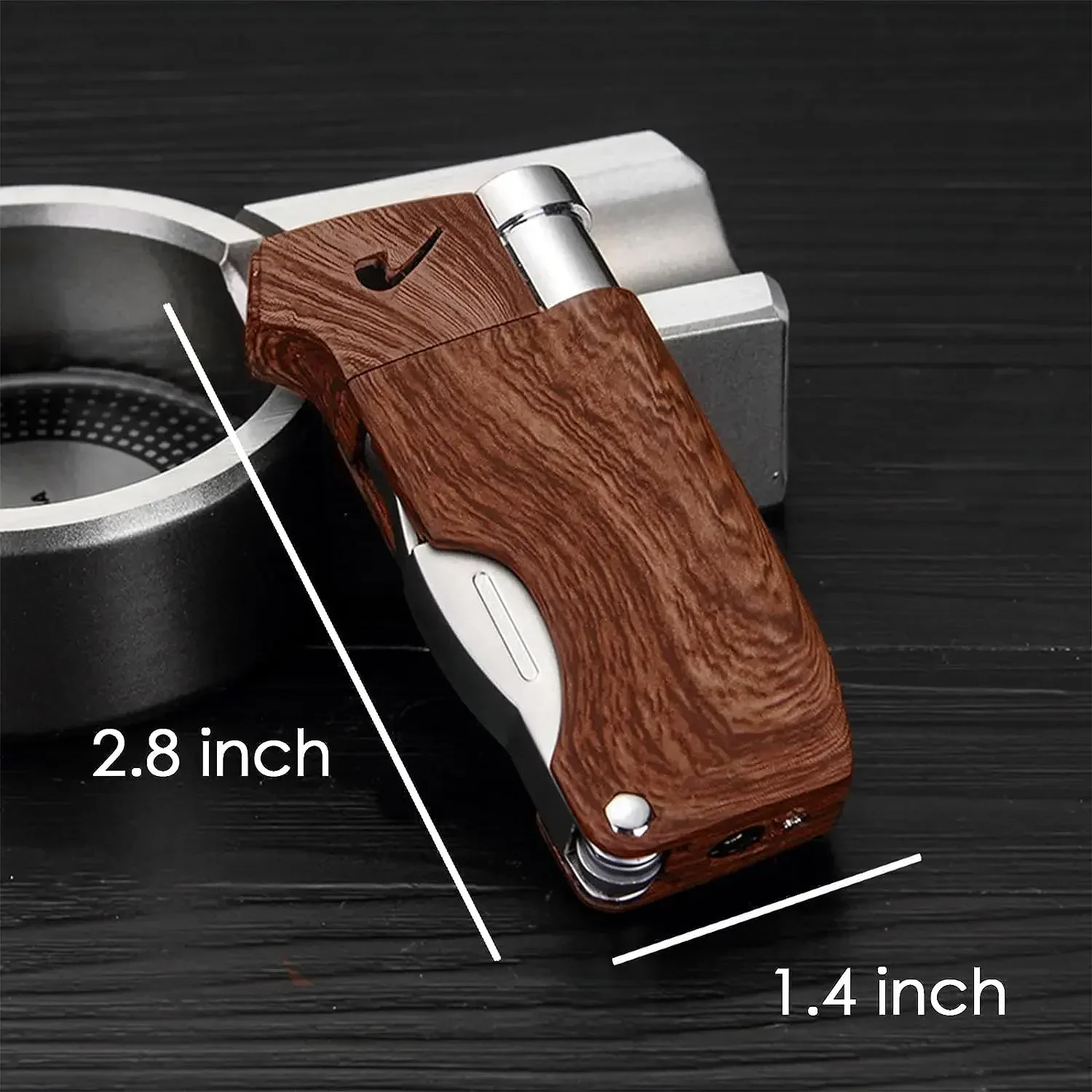 Multi Functional Integrated Tobacco Pipe Lighter with Pipe Tools Tamping Shovel Pick Up Smoking Accessories Men\'s Gift