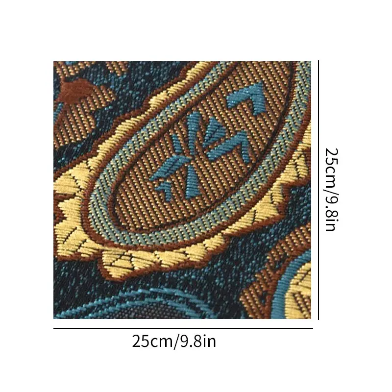 منديل رجالي مربع الجيب أنيق بأنماط كلاسيكية لحفلات الزفاف الرسمية