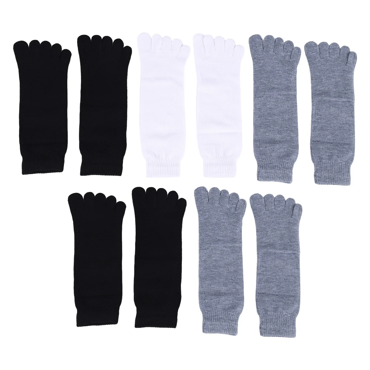 

A69G-5 Pairs Men's Five Seperate Finger Toe Socks Comfortable Cotton