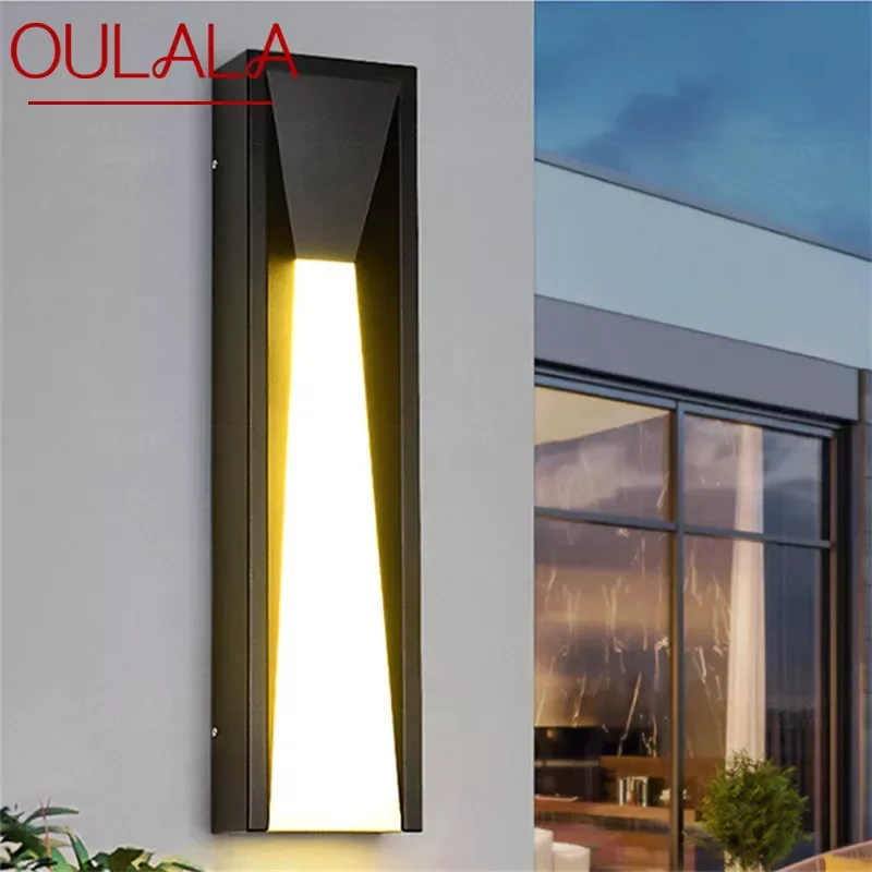 

OULALA Contemporary LED Outdoor Wall Lamps Electric Simplicity Waterproof Balcony Hallway Courtyard Villa Gate Hotel