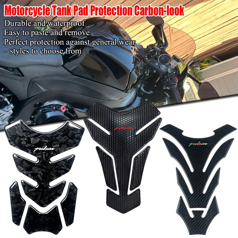 For Baj@aj Pulsar 200 NS200 Rs200 NS150 Ns160 Motorcycle Carbon Fiber 3D Oil Fuel Gas Tank Pad Tankpad Decal Protector Sticker