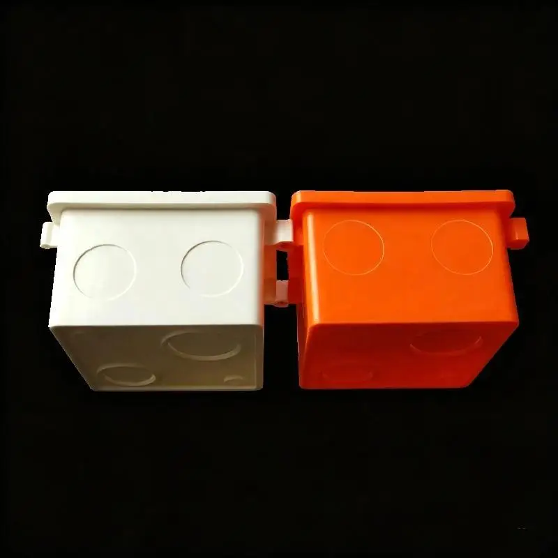 【CCA】86 Type PVC Electrical Junction Box Assemble Design Sturdy Structure For Home Renovation Commercial Electrical Wiring