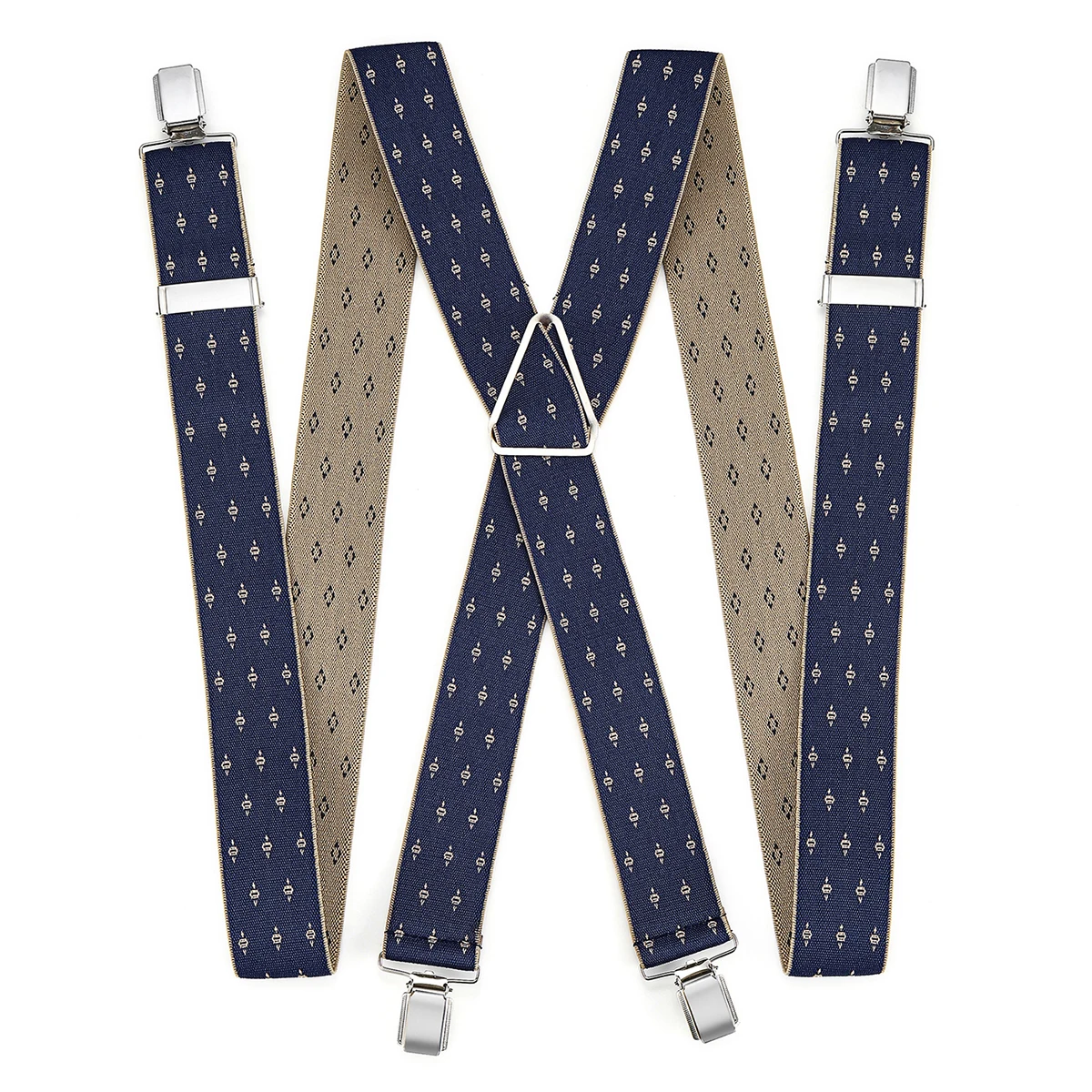 High-End Men's Suspenders กางเกงผู้ชาย Suspenders Yuppie ชายเสื้อฝรั่งเศส Suspenders คลิป Suspenders ยืดหยุ่น