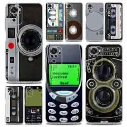 Vintage Cassette Tape Retro Style Phone Case For Xiaomi Redmi Note 13 12 5G 9S 9 8 10 11 Pro Plus 4G 9T 13C 12C10C 9C 9A 7 Cover