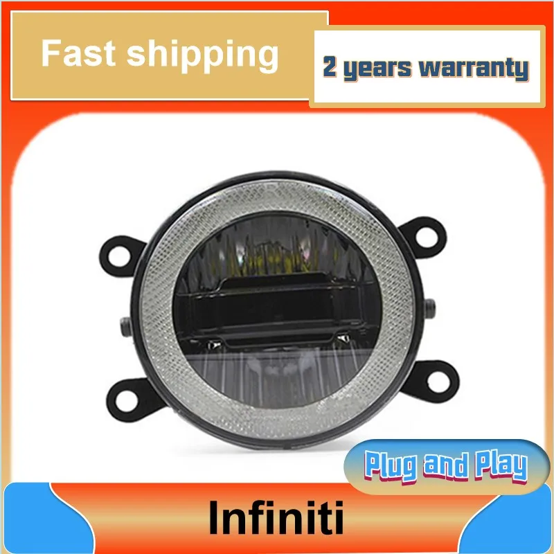 

Car Styling for Infiniti Q70 Fog Light G35 G37 M25 M35 M37 G25 Auto Angel Eye Fog Lamp DRL 3 Function Model
