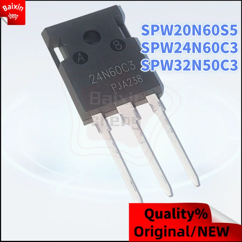 

10PCS NEW high-quality SPW SPW20N60S5 20N60S5 SPW24N60C3 24N60C3 SPW32N50C3 32N50C3 TO-247 Inverter Field Effect Transistor
