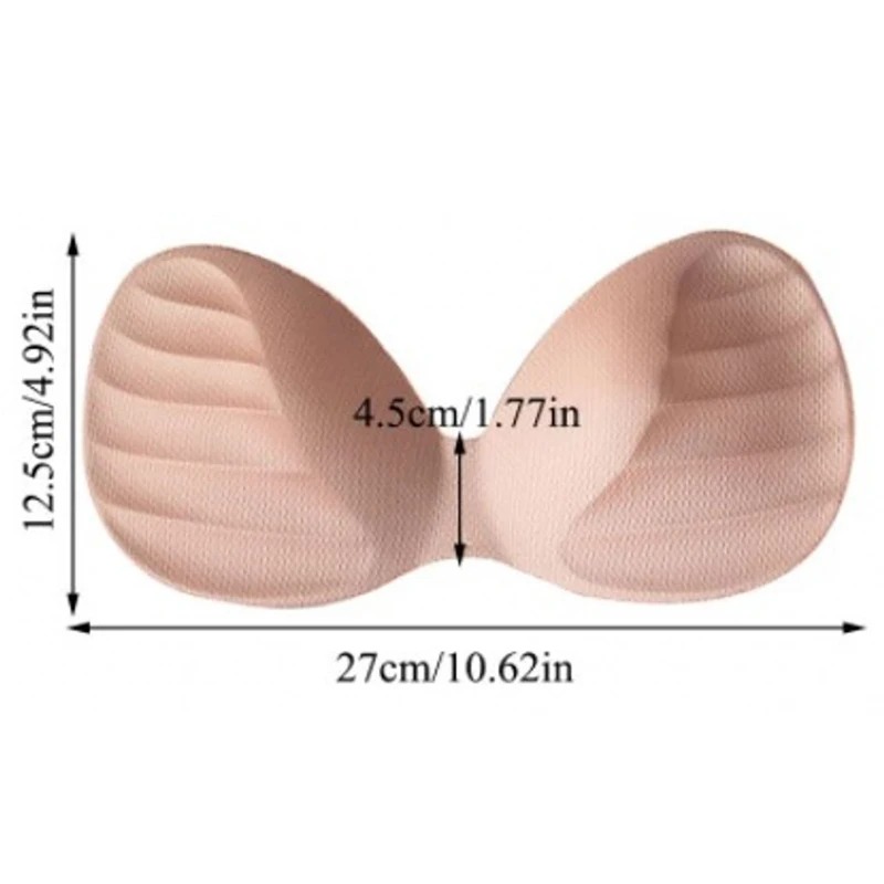 Swimsuit Padding Inserts Women Clothes Accessories Foam Triangle Sponge Pads Chest Cups Breast Inserts Chest Pad Bra Enhancer