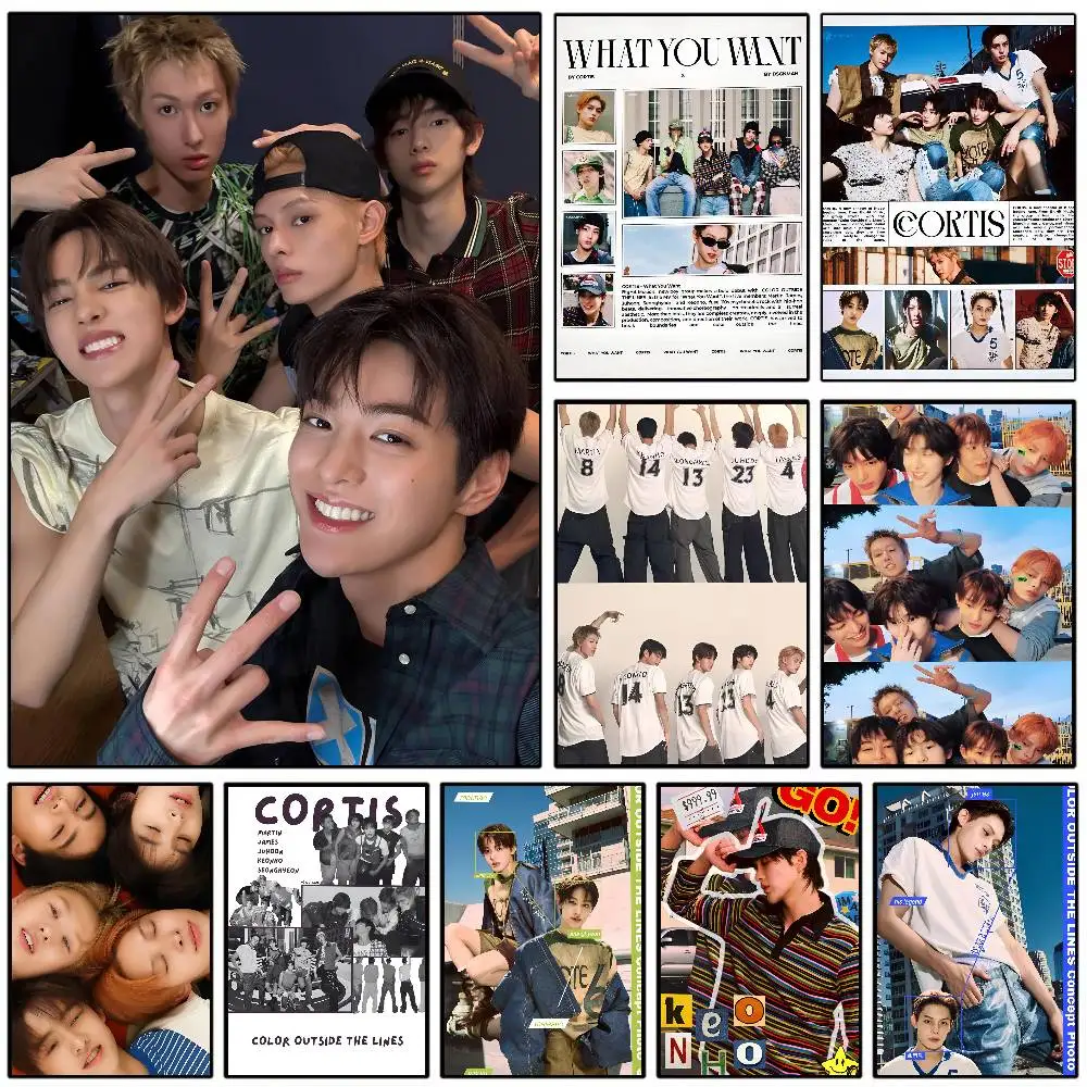 ملصق Kpop Music C-CORTIS عالي الدقة على الحائط المقاوم للماء وغرفة المعيشة المنزلية وغرفة النوم والديكور الجمالي