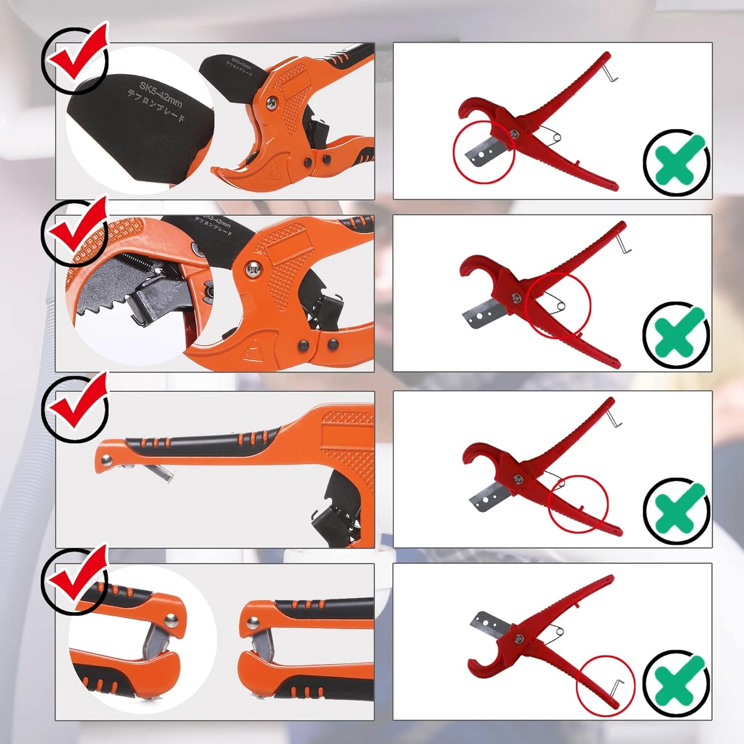 Efficient and Precise One-Handed Ratchet Pipe Tube Cutter for Fast, Convenient Cutting - Perfectly Designed Hose Cutting Tool fo