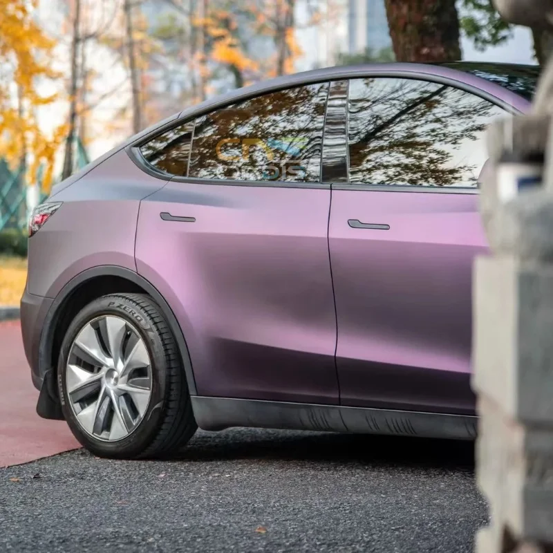 

TPU PPF Satin Series Purple Color Change Vinyl Wrap Green Car Wrap Vinyl Paint Protection Self Healing Anti Yellowing for Car