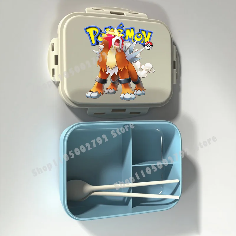 Niedliche Pokémon Bento-Lunchbox Cartoon-Figur Pikachu Bedruckter Lebensmittelbehälter Kinder-Schul-Essensbehälter Geschenk für Kinder