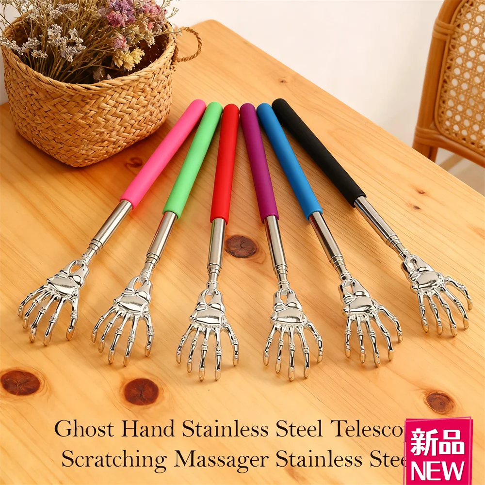 

Скребок для спины Телескопический скребок для спины с удобной ручкой Портативный массаж спины 마사지기