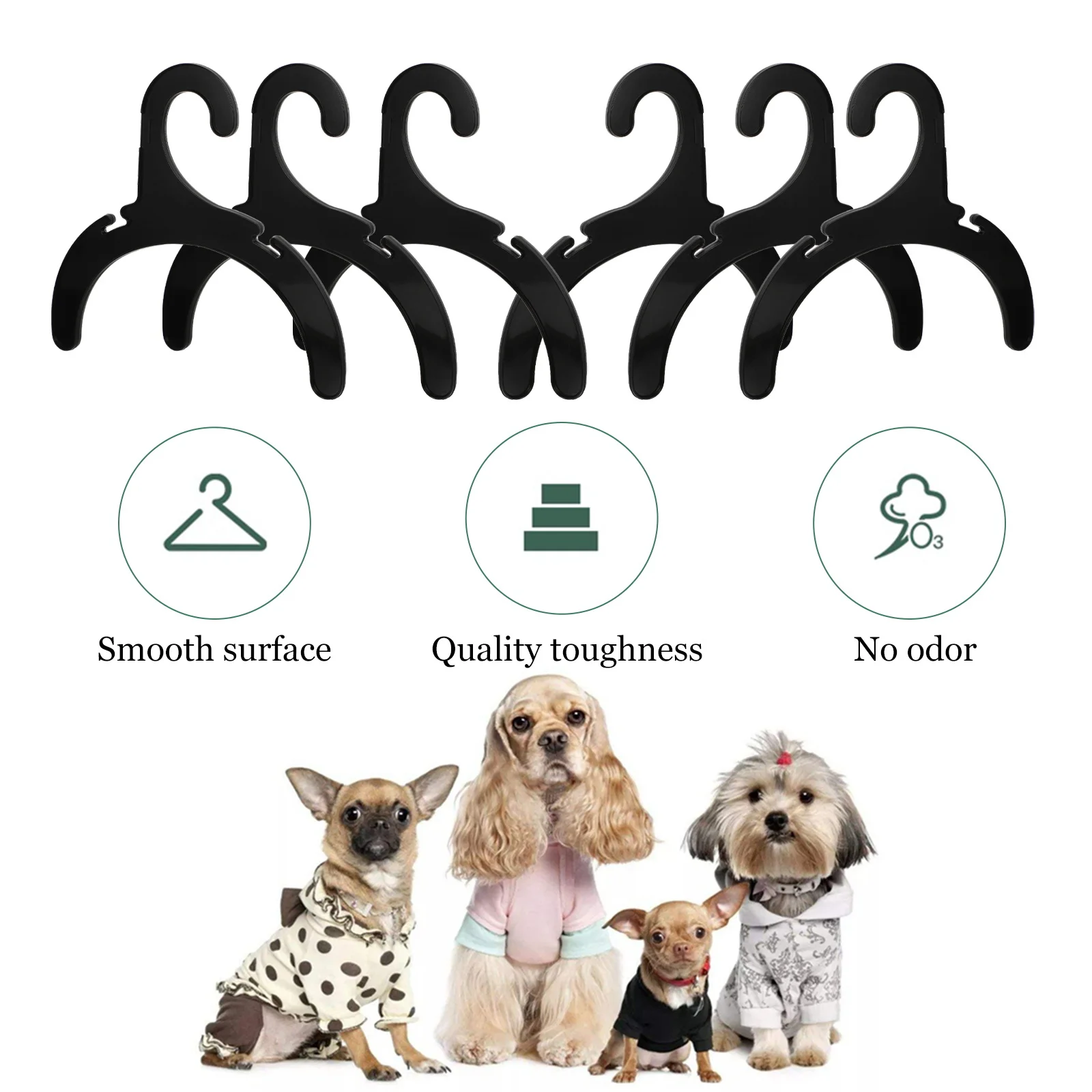 

24Pcs Pet Clothes Rack Compact Lightweight Dog Apparel Organizer Durable for Pet Supplies Dog Clothes Rack