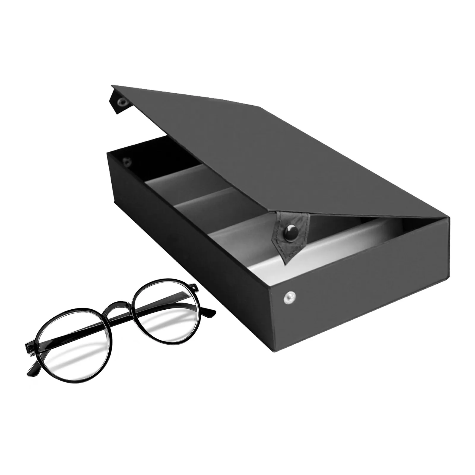 

5 Slots Glasses Display Box Surface Dustproof Sunglasses Organizer Glasses Storage Case Eyeglasses Holder