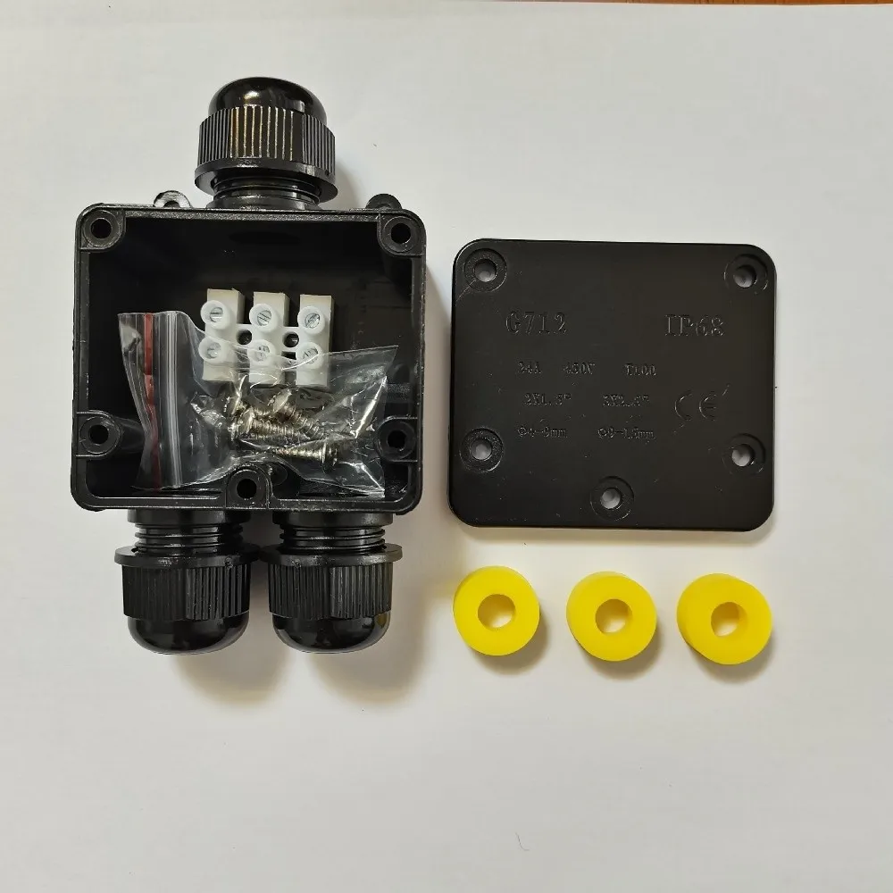Way Case /Electrical Cable Connector Street Lamp Sealing Box Terminal Box Electrical Junction Box Tee 1 In 2 Out With Terminal