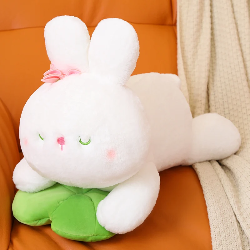 Creative Funny Bodhisattva Bunny Lotus Seat Cushion Consecutive good luck Everyday Sleeping Pillow for Examinee Girl Lucky Gifts