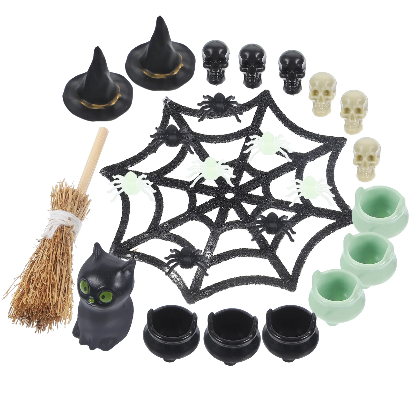 Halloween Decor Fairy Figurines Home Miniature House Accessories Toys Baby Miniatures Skulls For Crafts Ornaments Kit