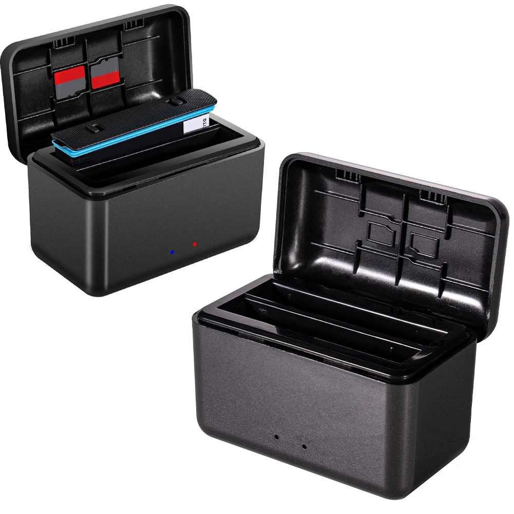 Boîte de charge de batterie pour Insta360, concentrateur de chargeur de batterie à 2 canaux, charge rapide aste USB, accessoires de concentrateur