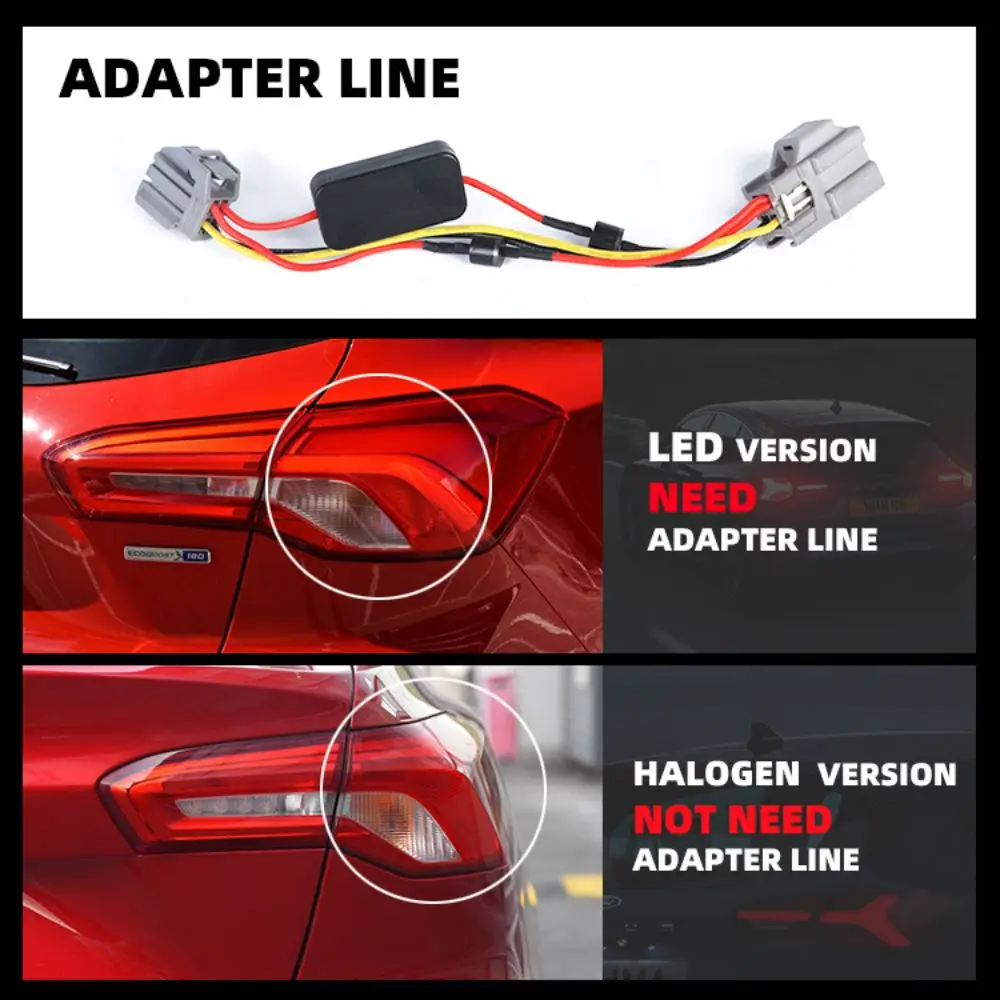 Car Tail Lights Assembly for Ford FOCUS 2019 2020 LED Taillight Suitable For Low Version of Hatchback Steamer Type Turn Signal