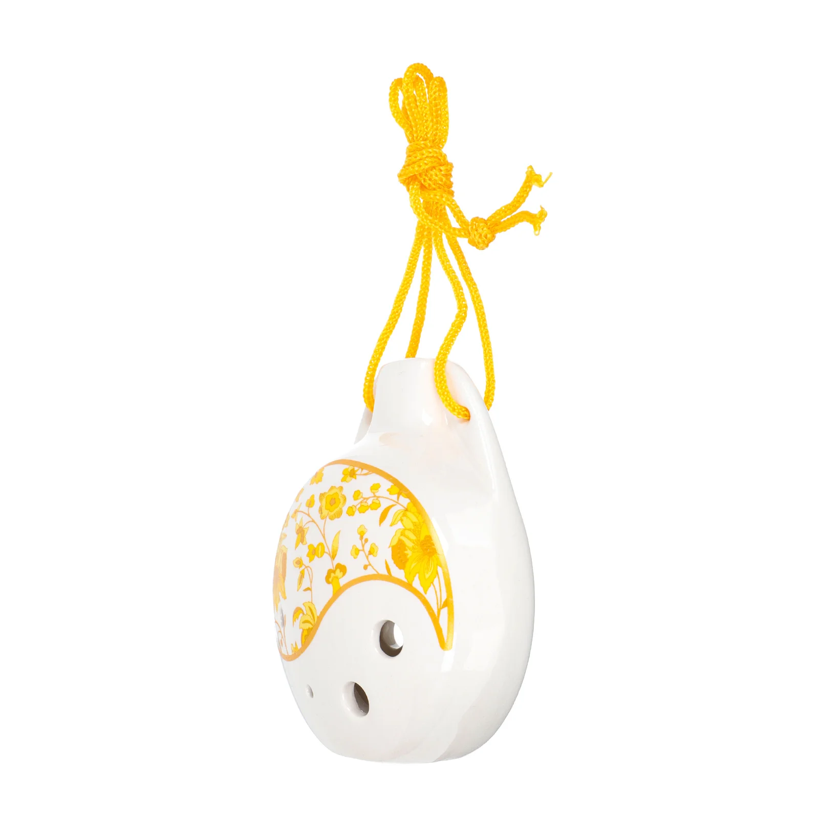 

Beginner Ceramic 6-Hole Ocarina Portable Practice Wind Instrument Lightweight Mini Ocarina for Music Lovers Porcelain 6-Hole