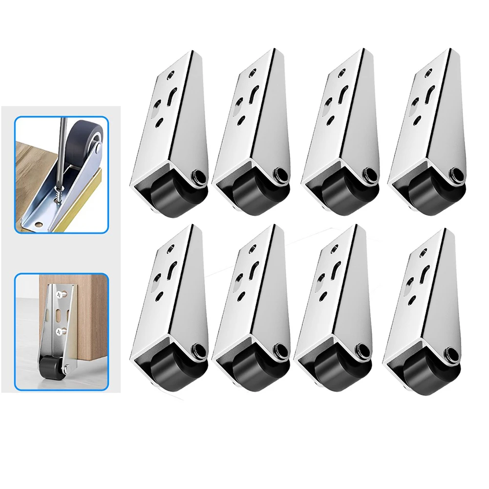 

8PCS Furniture Caster Sliding Door Guide Wheel Directional Roller Moving Tool High-selling Tool Accessories